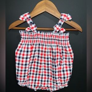 Janie and Jack girls gingham romper